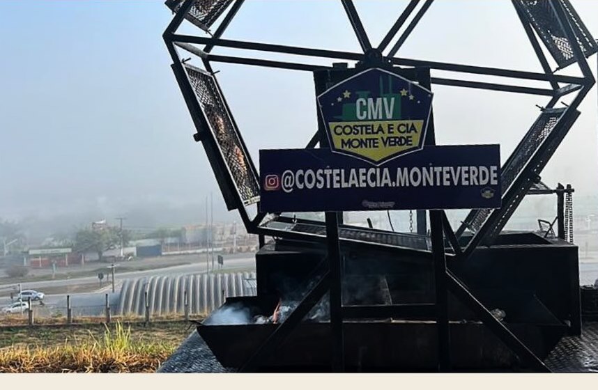 Estrutura de fogo de chão da Costela e Cia